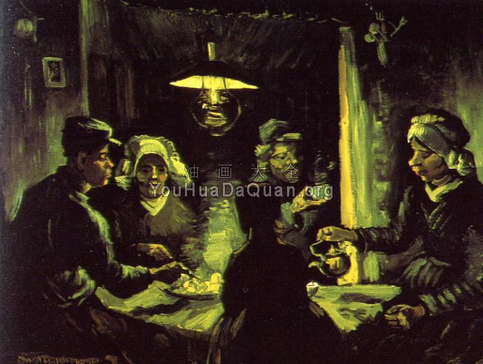 食土豆的人 - 文森特·威廉·梵高